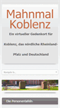 Mobile Screenshot of mahnmalkoblenz.de