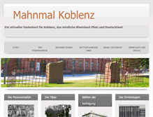 Tablet Screenshot of mahnmalkoblenz.de